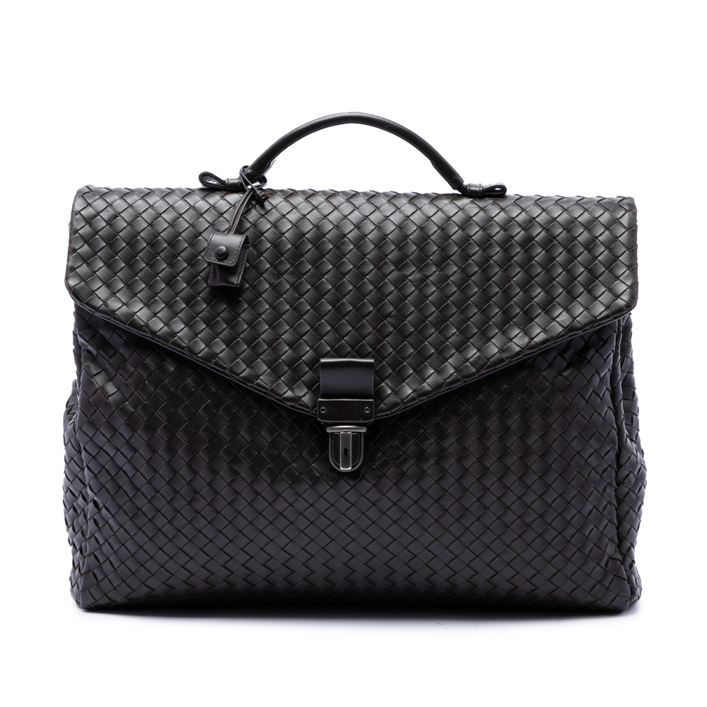 Pre-Loved Bottega Veneta Nappa Intrecciato Business Bag